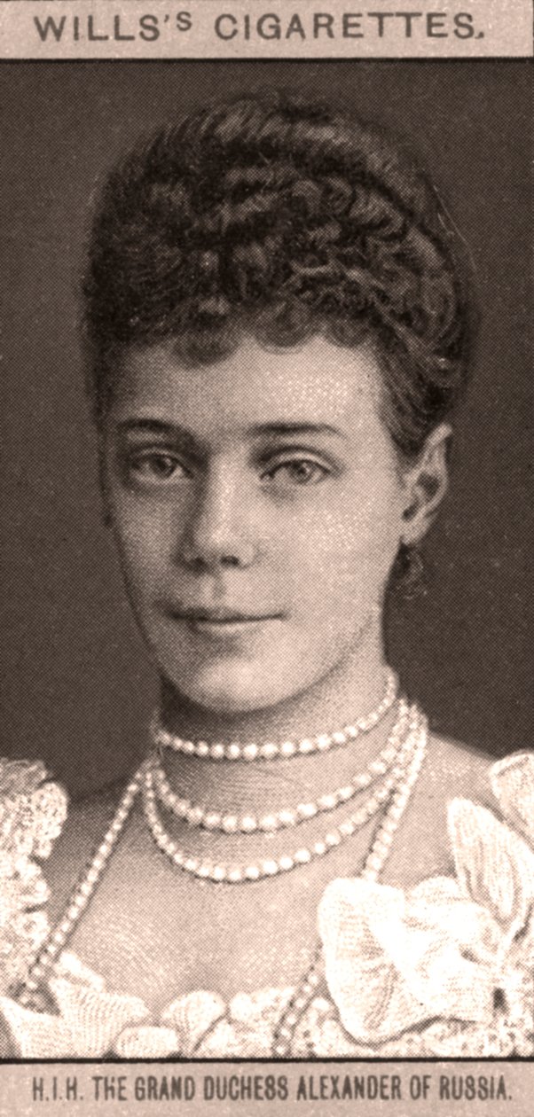 H.I.H. De Grote Hertogin Alexander van Rusland, 1908 door WD and HO Wills