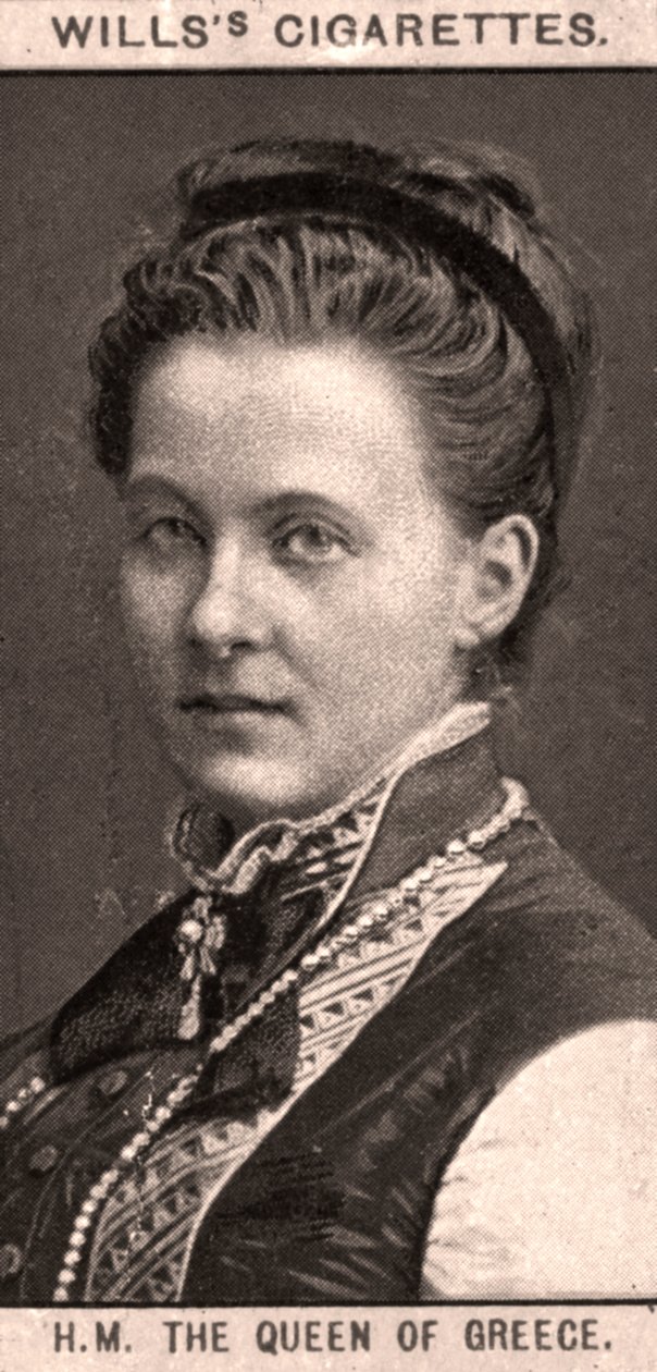 H.M. De Koningin van Griekenland, 1908 door WD and HO Wills