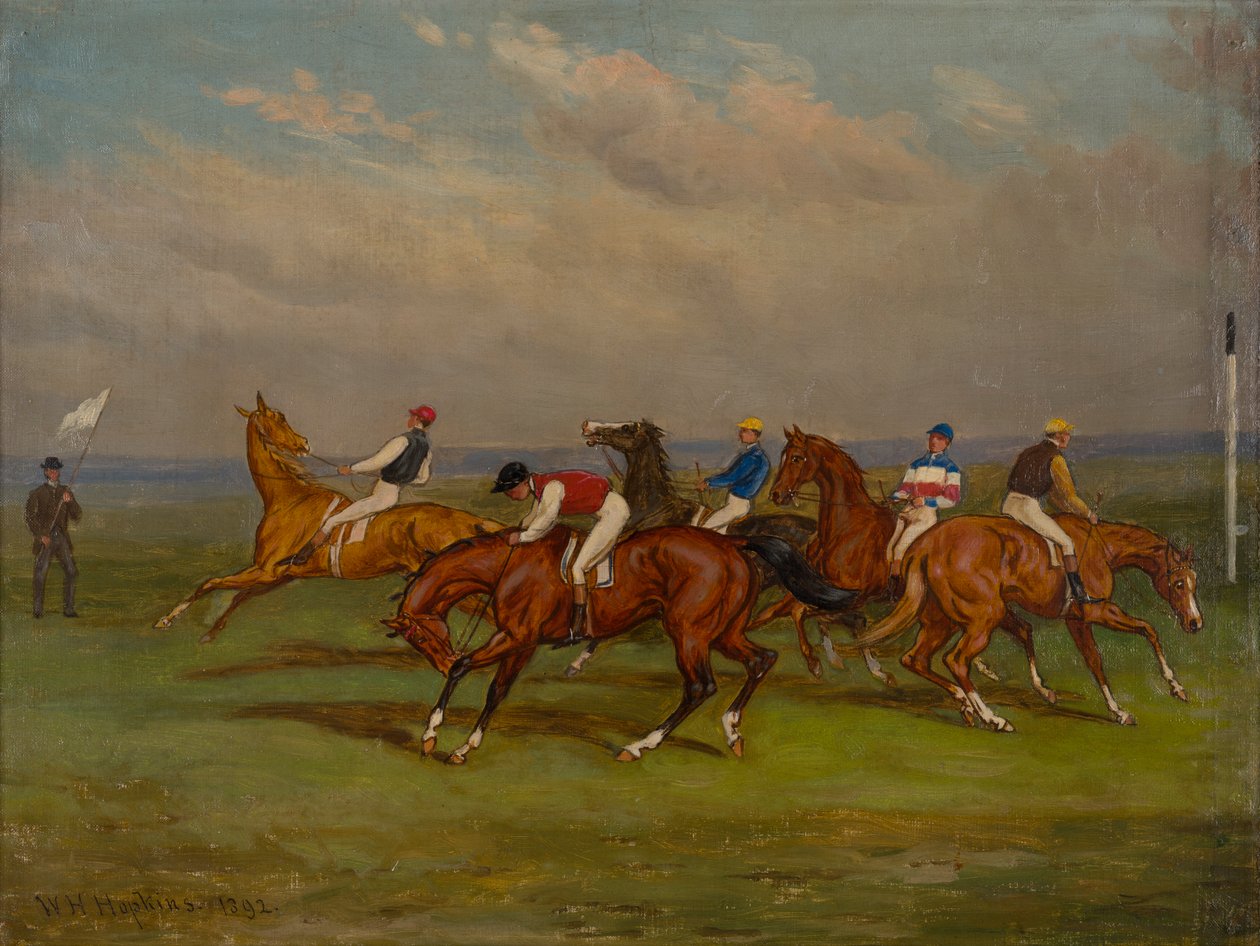 Bij de startpoort door W.H. Hopkins