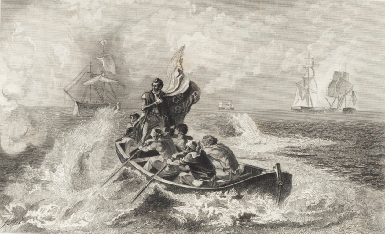 Slag bij Lake Erie door John Ward Dunsmore