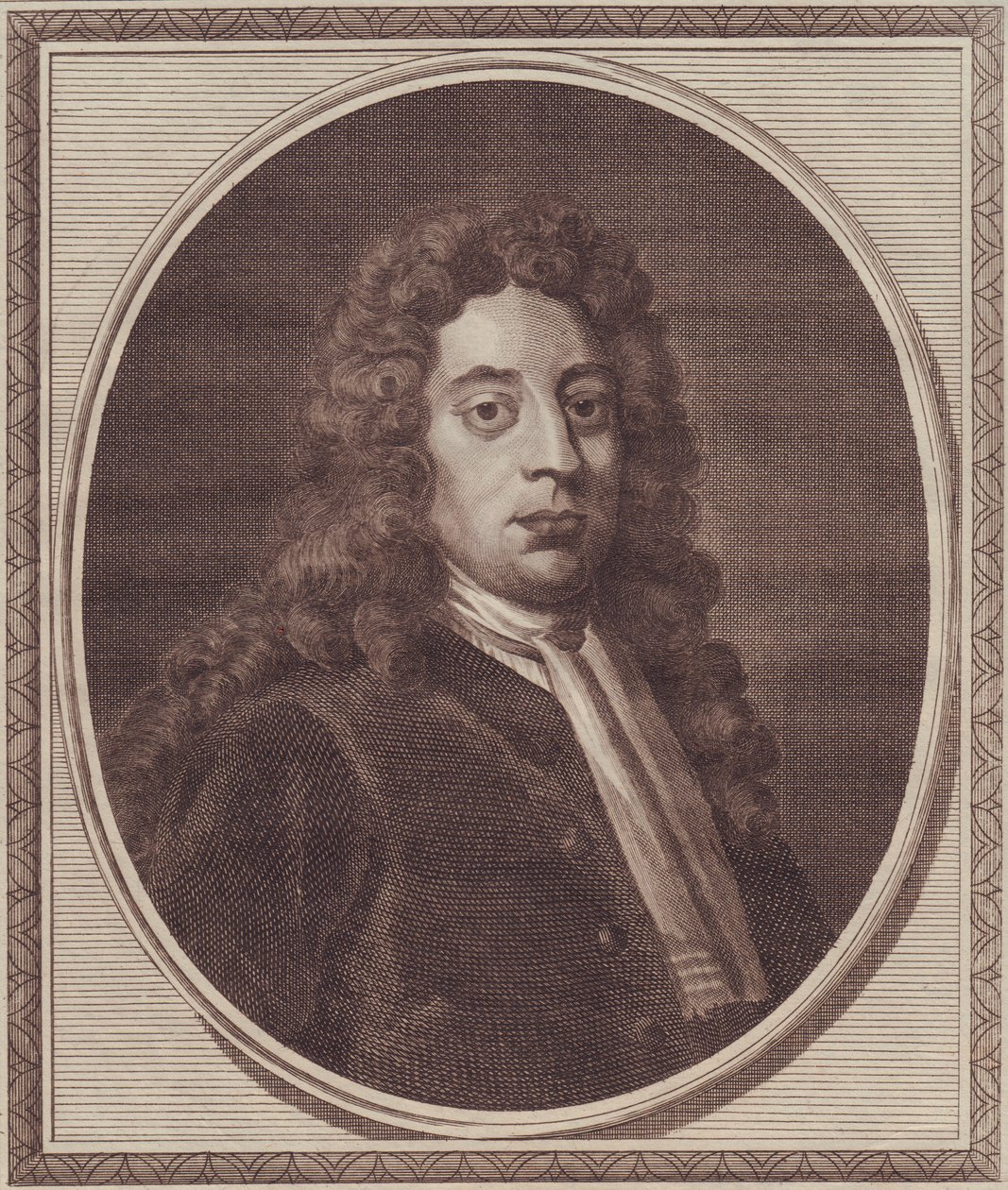 Portret van de Engelse admiraal George Byng door John Ward Dunsmore