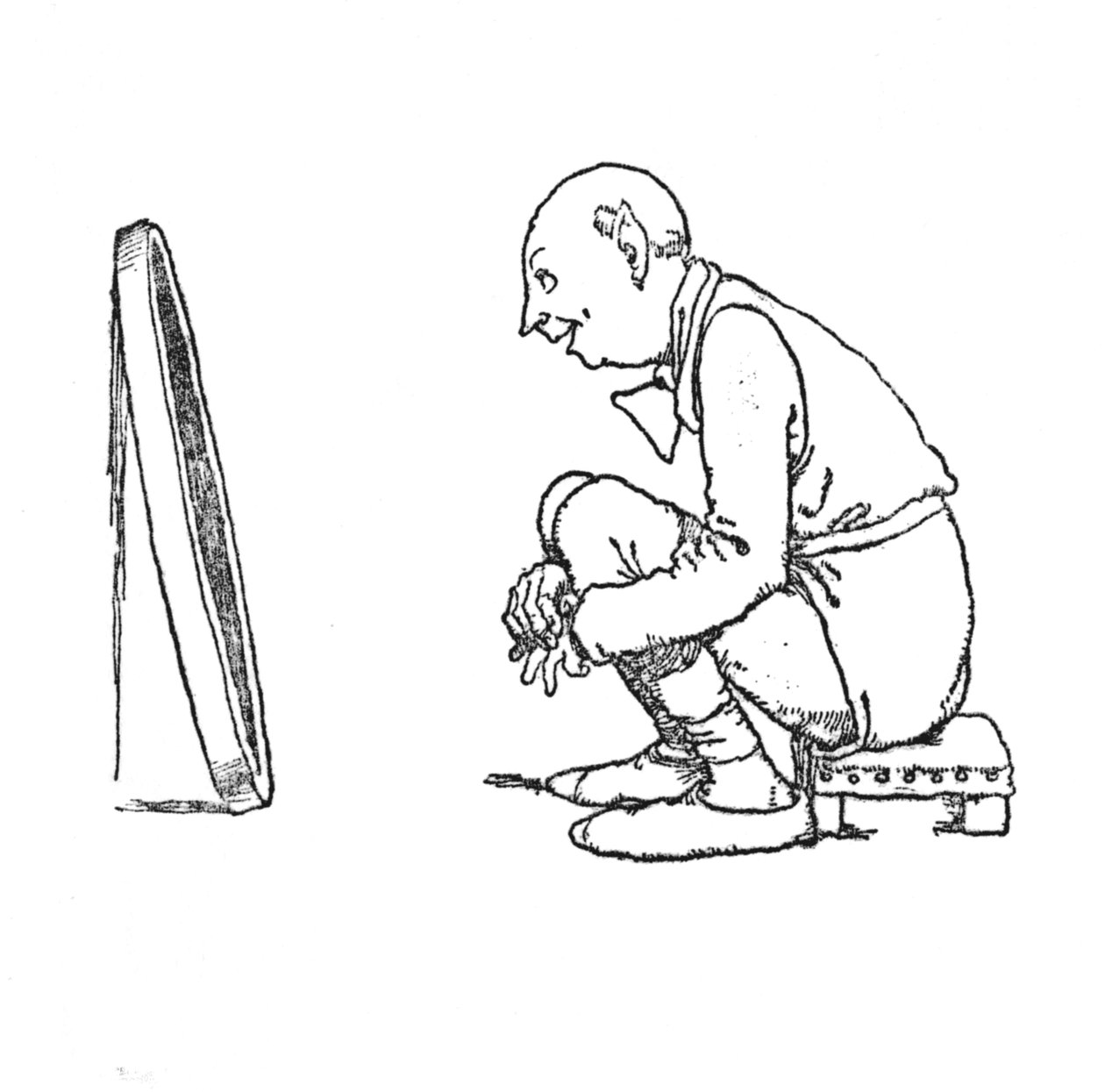 Hij lachte van vreugde, ca. 1930 door William Heath Robinson