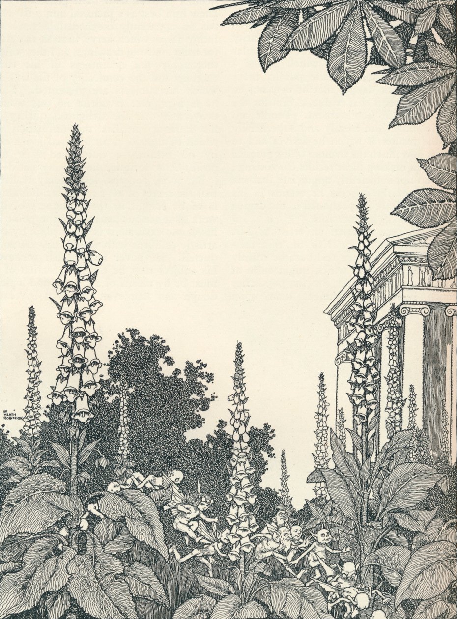 Illustratie bij Een Midzomernachtsdroom, 1914, 1925 door William Heath Robinson