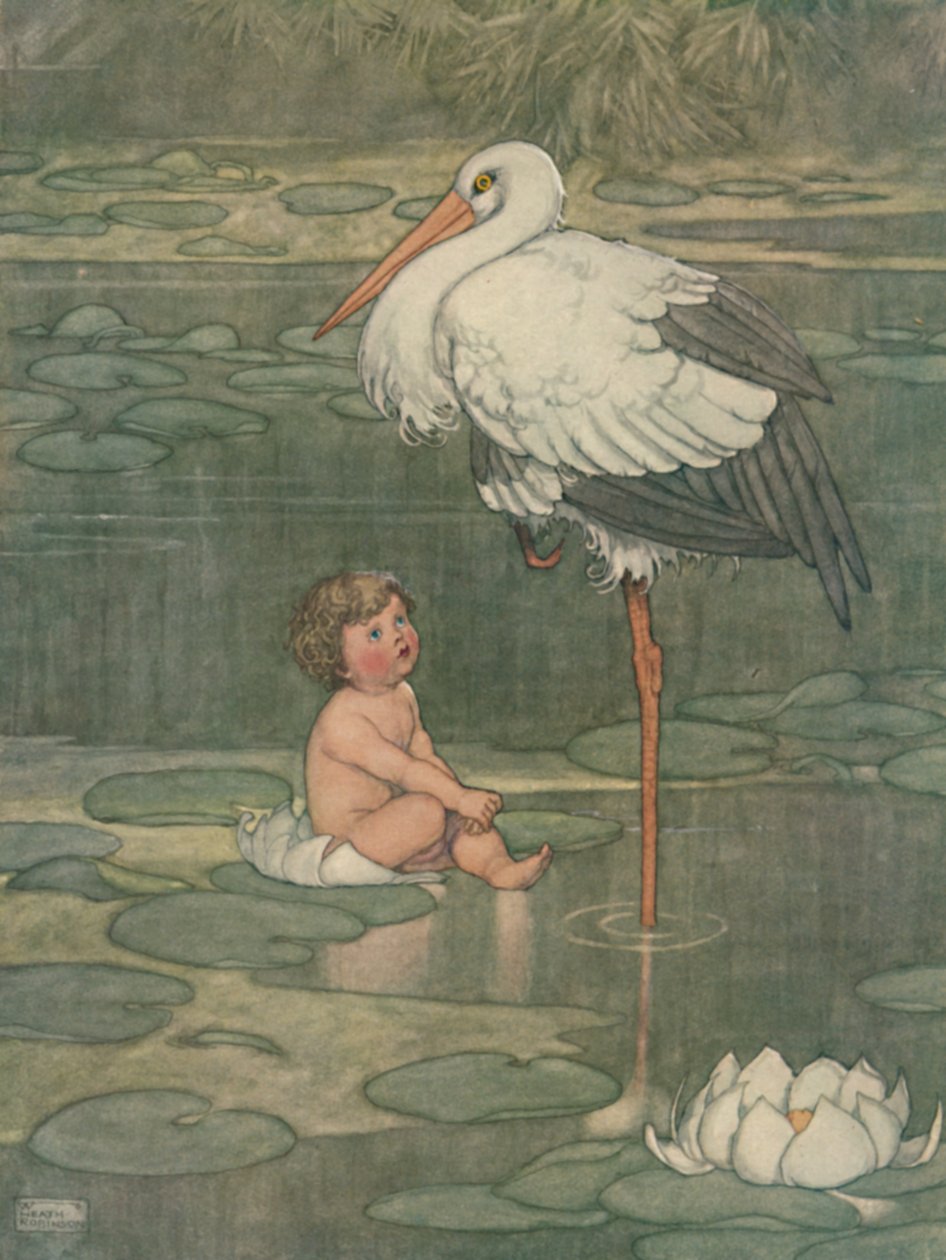 De knop opende zich tot een volledig gebloeide bloem, ca. 1930 door William Heath Robinson