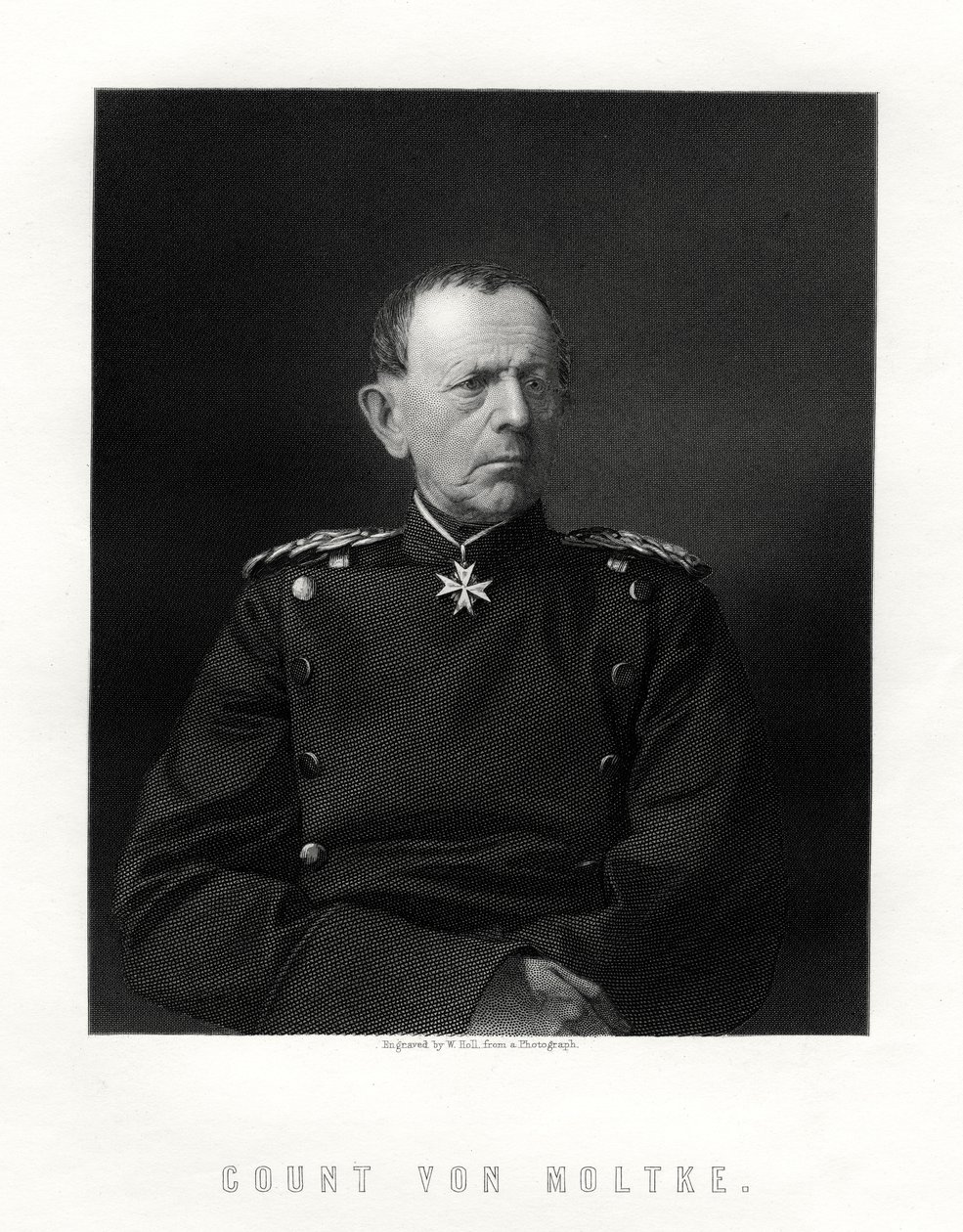 Graaf von Moltke, 1800-1891, beroemde Duitse veldmaarschalk, 19e eeuw door W. Holl