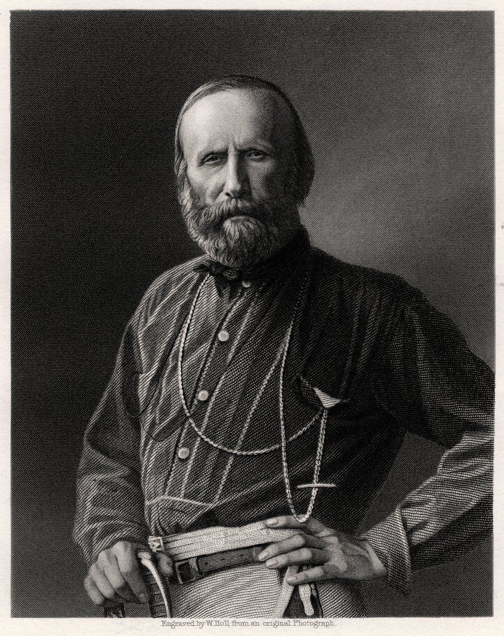 Guiseppe Garibaldi, Italiaanse patriot, 19e eeuw door W. Holl