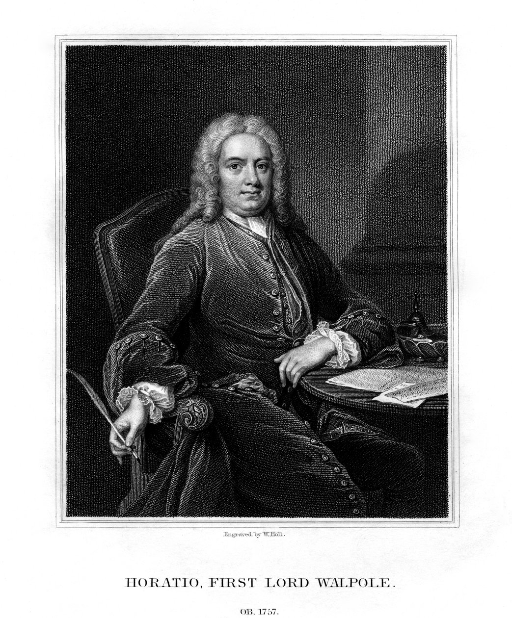 Horatio Walpole, 1e Baron Walpole van Wolterton, Engels diplomaat en politicus, 1831 door W. Holl