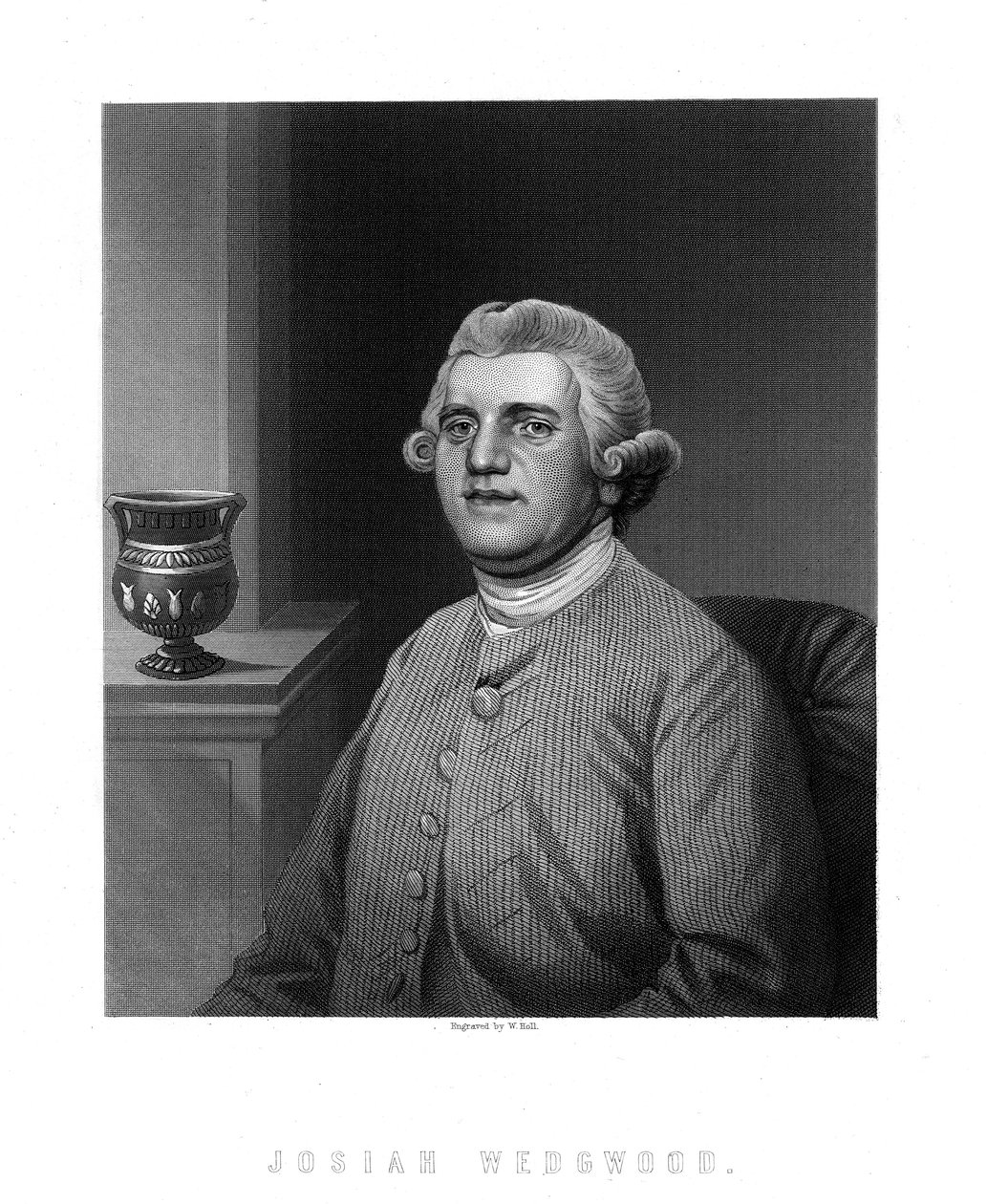 Josiah Wedgwood, Engelse industrieel en pottenbakker door W. Holl