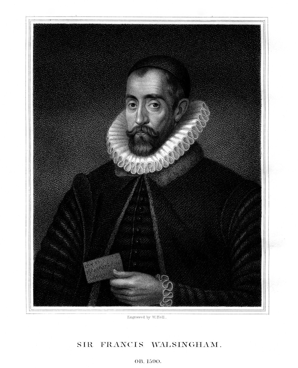 Sir Francis Walsingham, spion van koningin Elizabeth I, 1824 door W. Holl