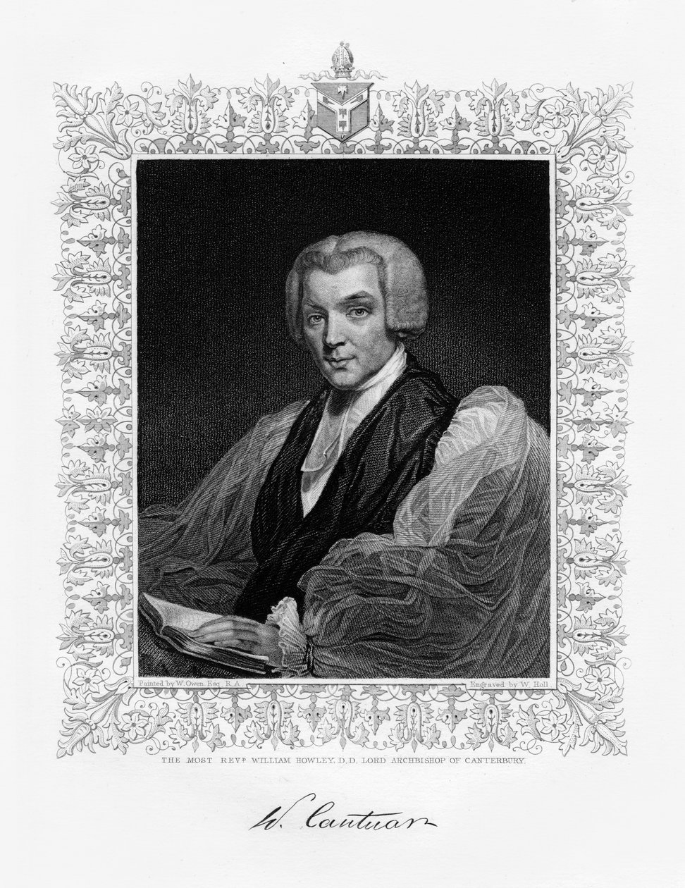 William Howley, aartsbisschop van Canterbury door W. Holl