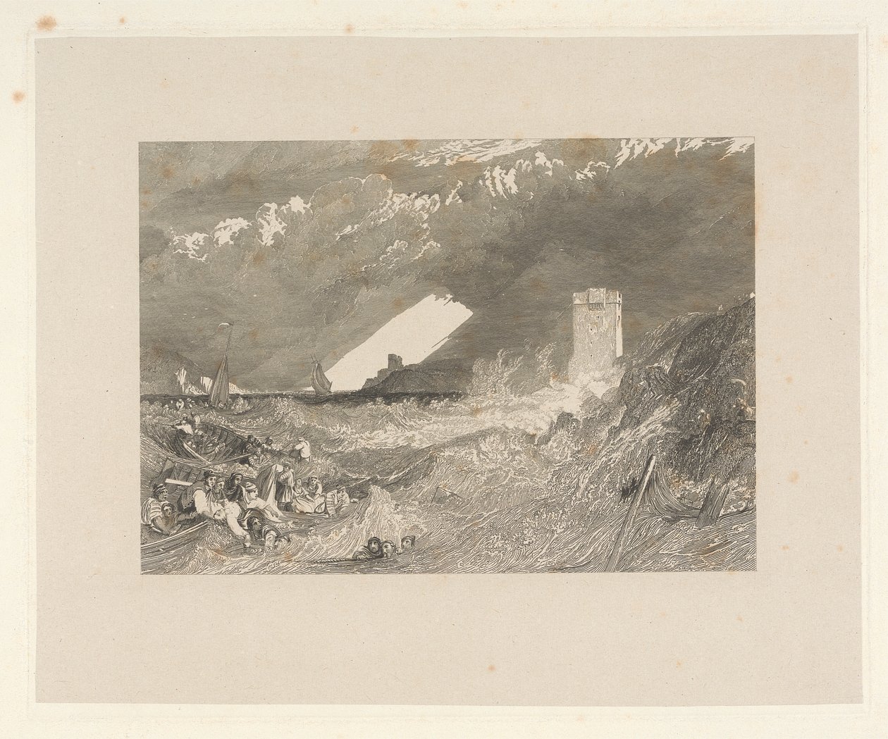 Ingang van de Haven van Fowey, Cornwall door W. R. Smith