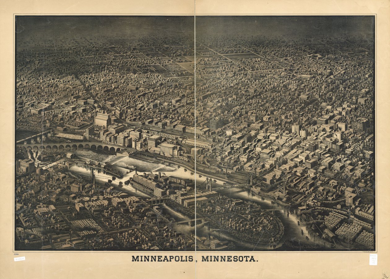 Minneapolis, Minnesota door W. V.; Monasch Herancourt