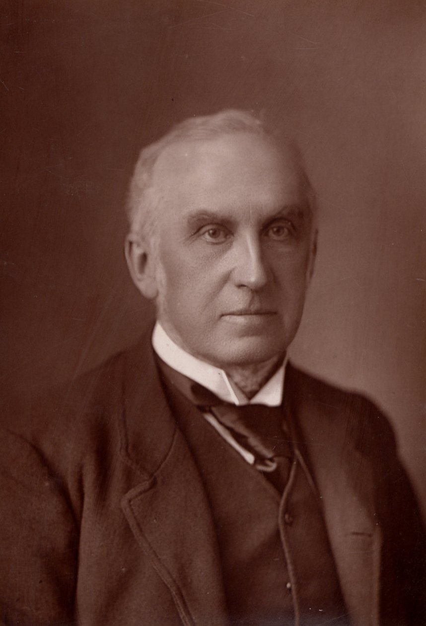 Charles Russell, eerste Baron Russell van Killowen (1832-1900) Engelse advocaat. Lord Chief Justice van Engeland vanaf 1894 (woodburytype) door W. and D. (after) Downey