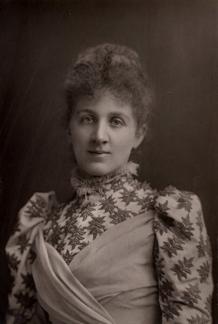 Liza Lehmann (Elizabetta Nina Mary Frederika Lehmann - 1862-1918) Engelse sopraan en componist door W. and D. (after) Downey