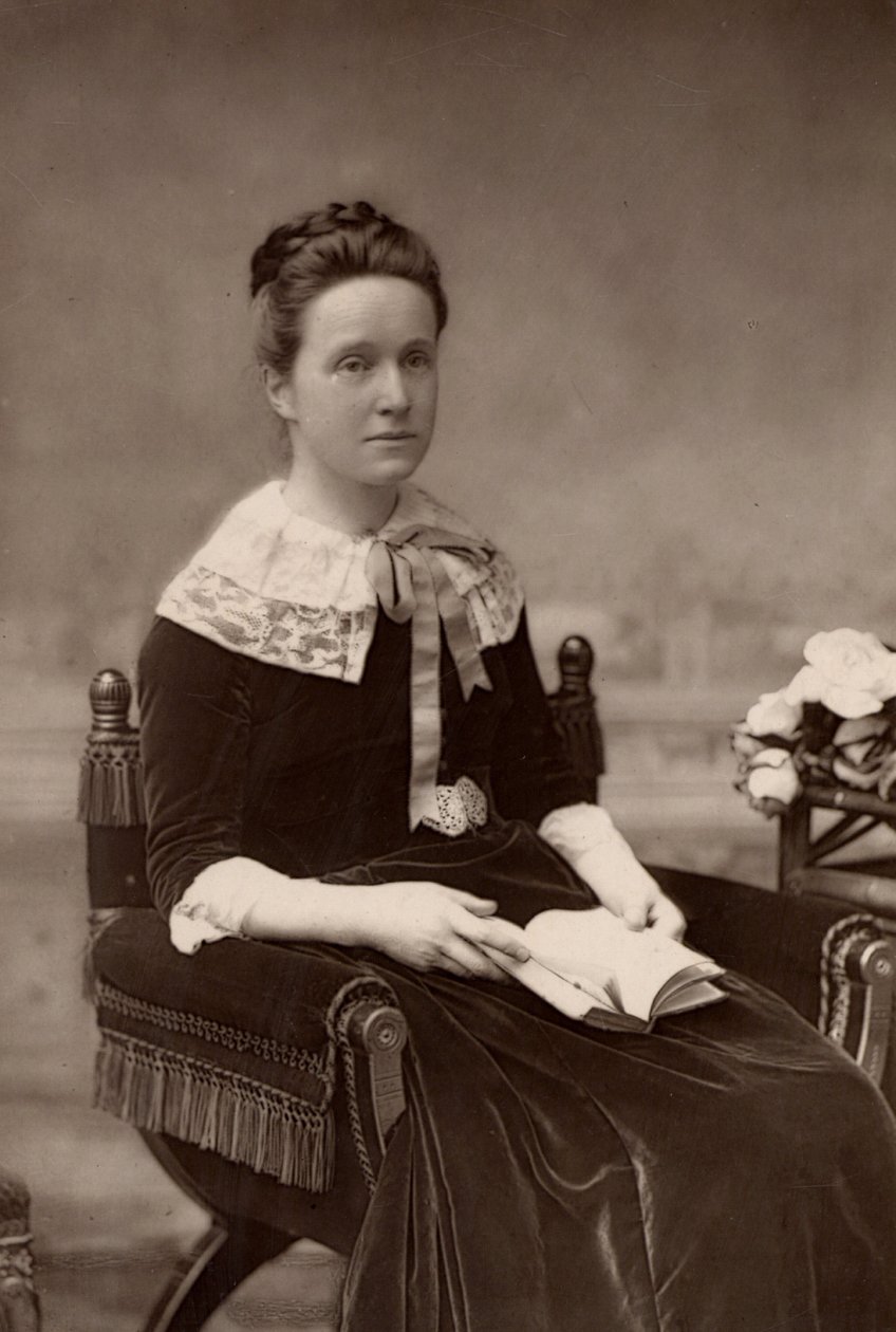 Millicent Fawcett (geboren Garrett - 1947-1929) Engelse feministe, 50 jaar leider van de beweging voor vrouwenkiesrecht. Zus van de pionierende vrouwelijke arts Elizabeth Garrett Anderson; vrouw van Henry Fawcett, de blinde radicale politicus door W. and D. (after) Downey