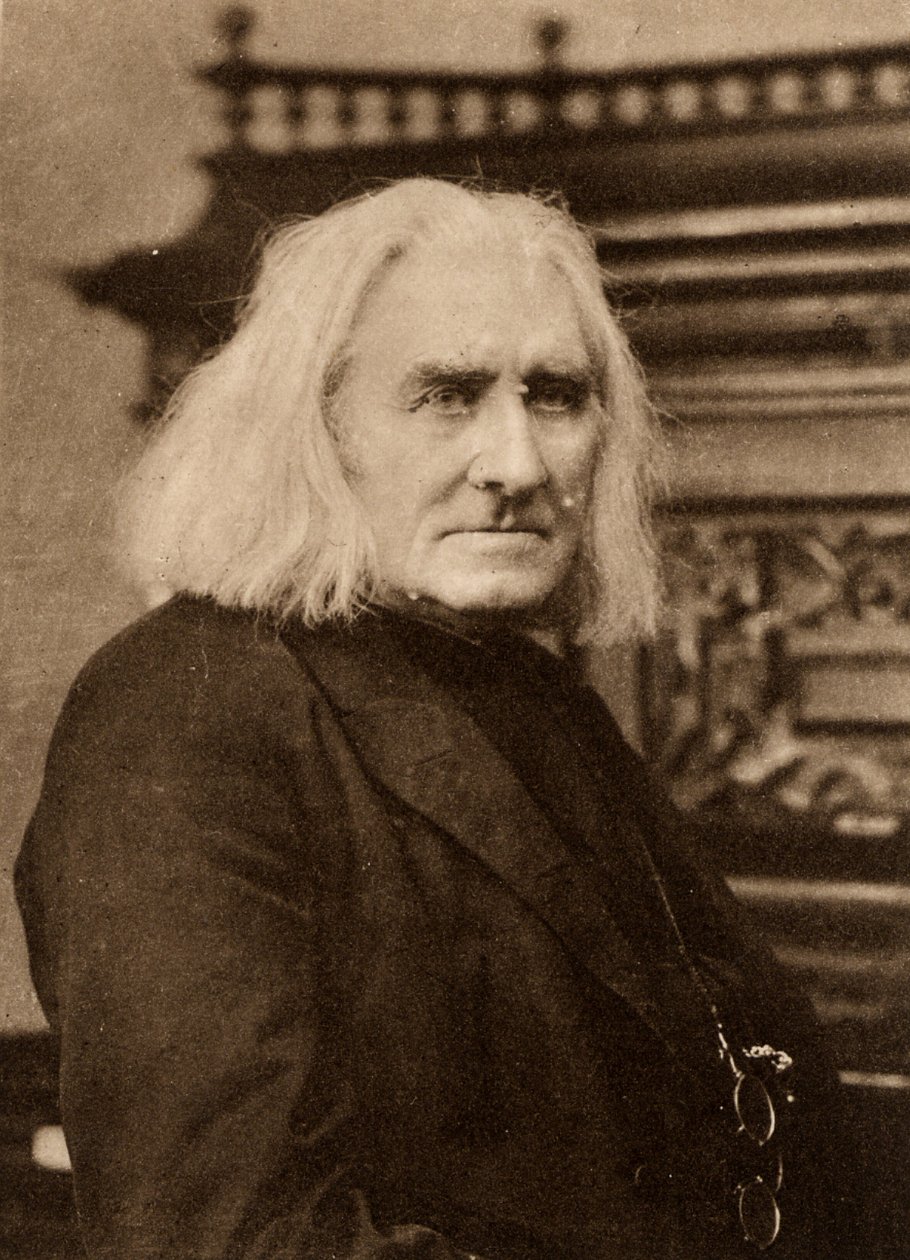 Franz Liszt (1811-1886) Hongaarse pianist en componist in latere leven. Fotogravure naar een foto van W & D Downey, Londen door W. and D. Downey