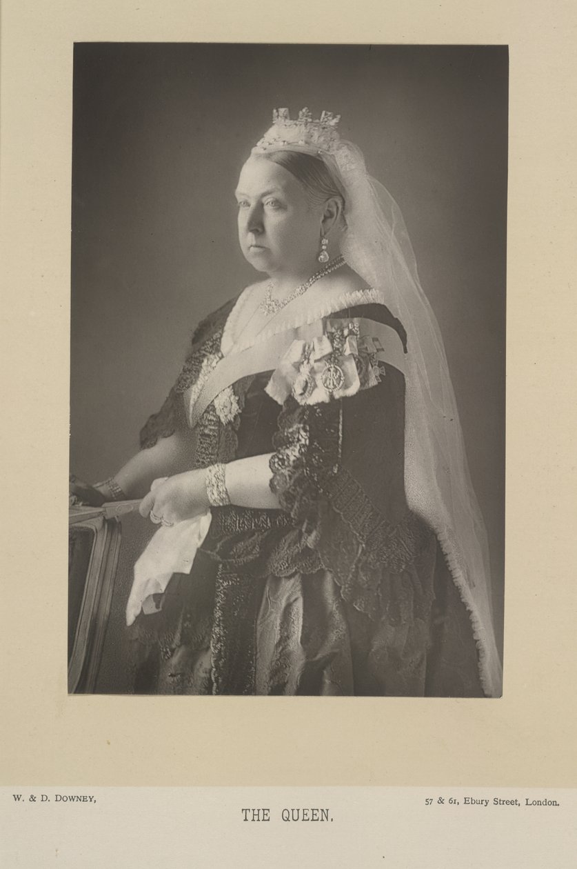 Koningin Victoria. Koningin van het Verenigd Koninkrijk van Groot-Brittannië en Ierland, en (vanaf 1876) Keizerin van India. Portret. door W. and D. Downey