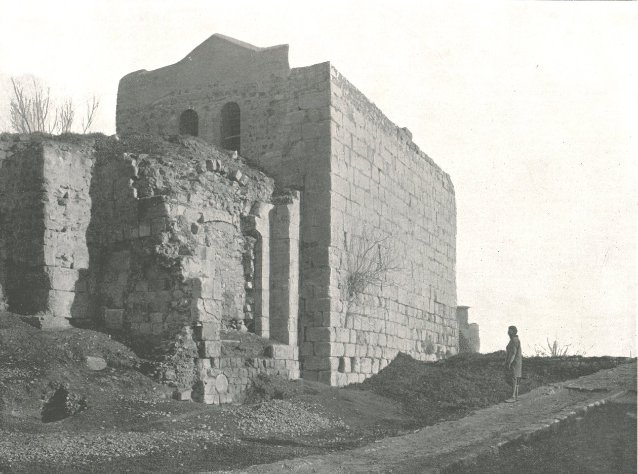 Toren van waaruit Sint Paulus in een mand afdaalde, Damascus, Ottomaans Syrië, 1895 door W and S Ltd