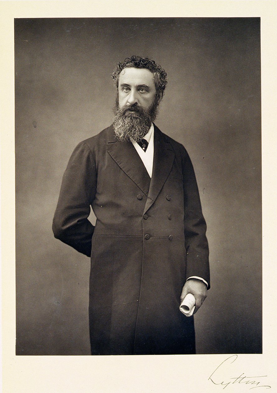 Portret van Edward Robert Bulwer-Lytton, 1e Graaf van Lytton (1831-91) door Walery Rzewuski