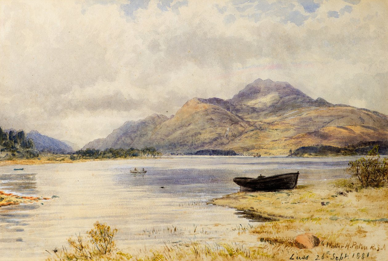 Ben Lomond vanuit Luss door Waller Hugh Paton