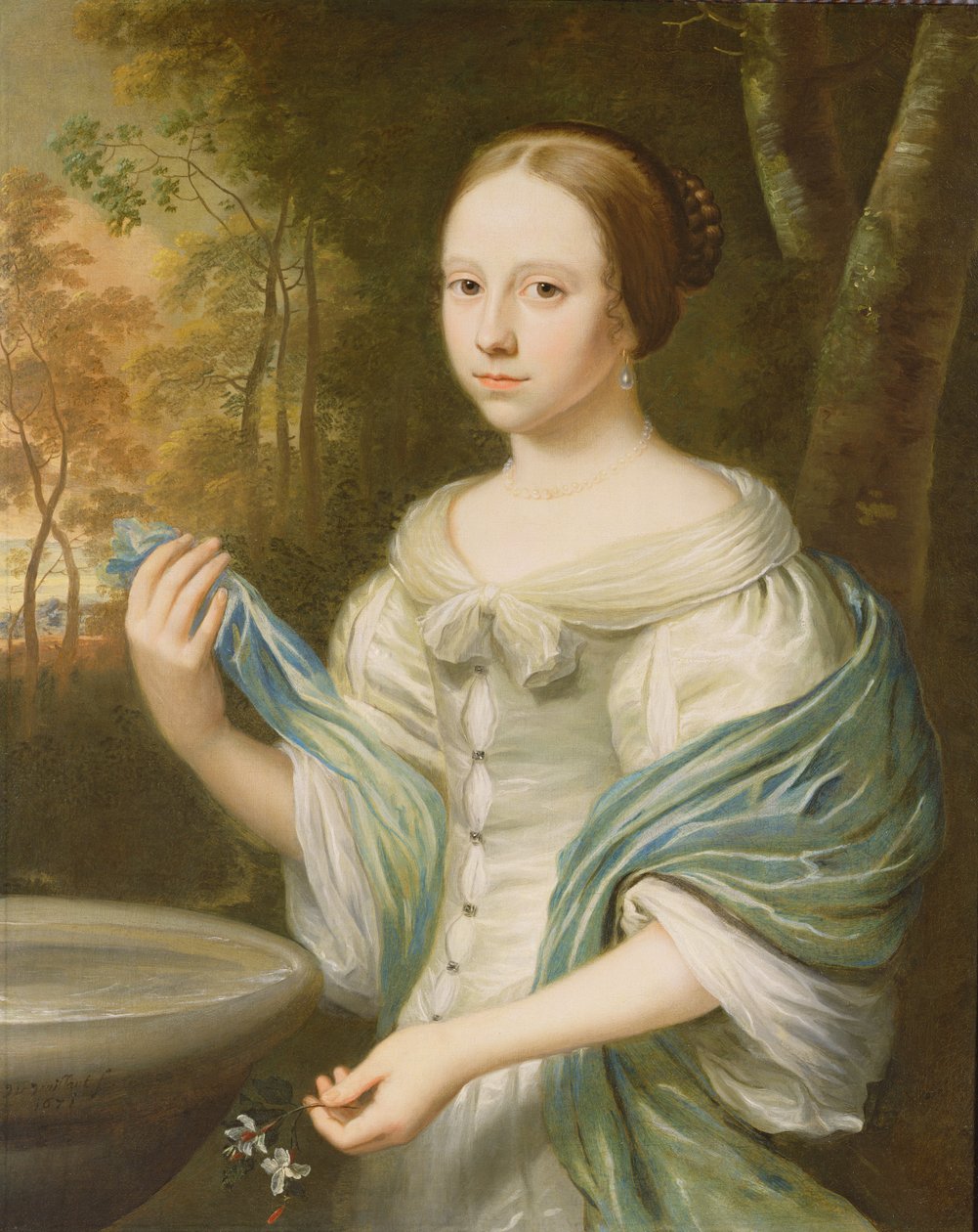 Portret van een dame, 1671 door Wallerant Vaillant