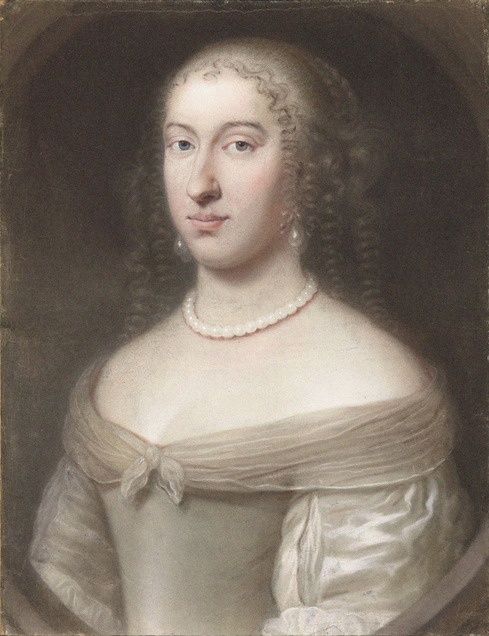 Portret van Maria Theresa van Spanje 1638-1683, koningin-gemalin van Frankrijk en Navarra, 1660 door Wallerant Vaillant