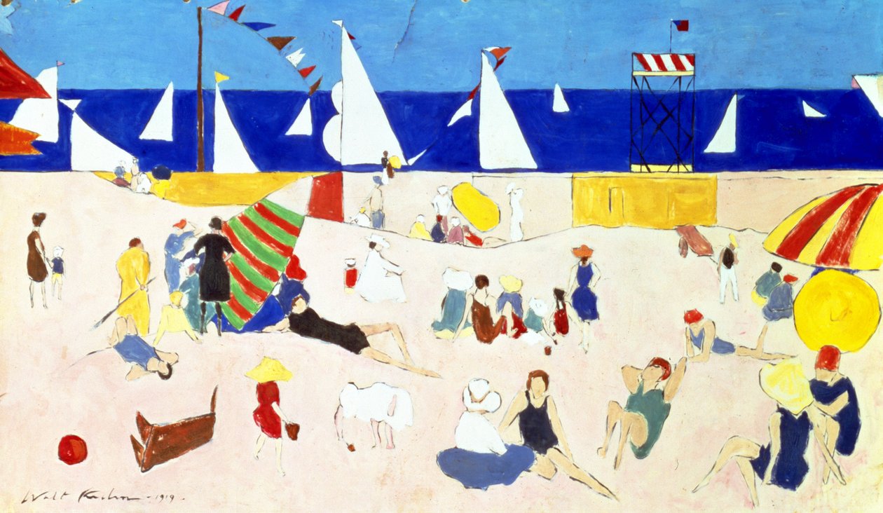 Op het Strand door Walt Kuhn