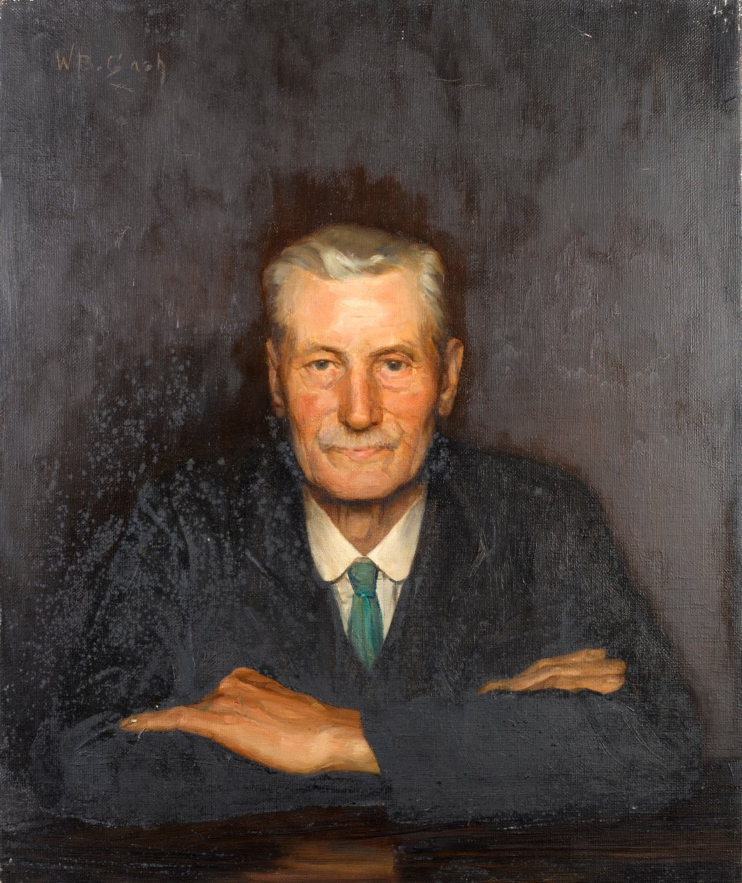 Portret van een man door Walter Bonner Gash
