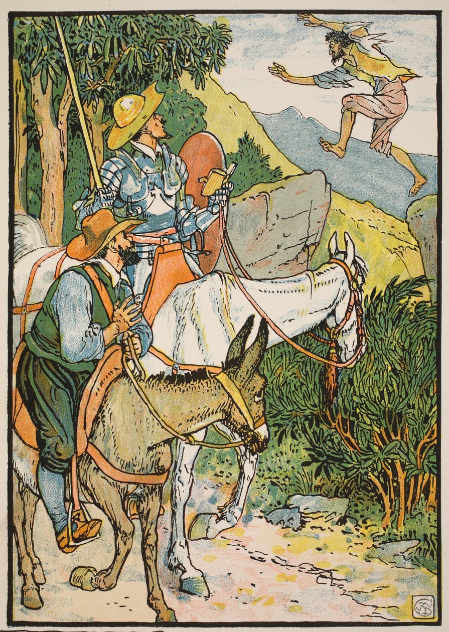 Don Quichot ontmoet Cardenio, illustratie uit 