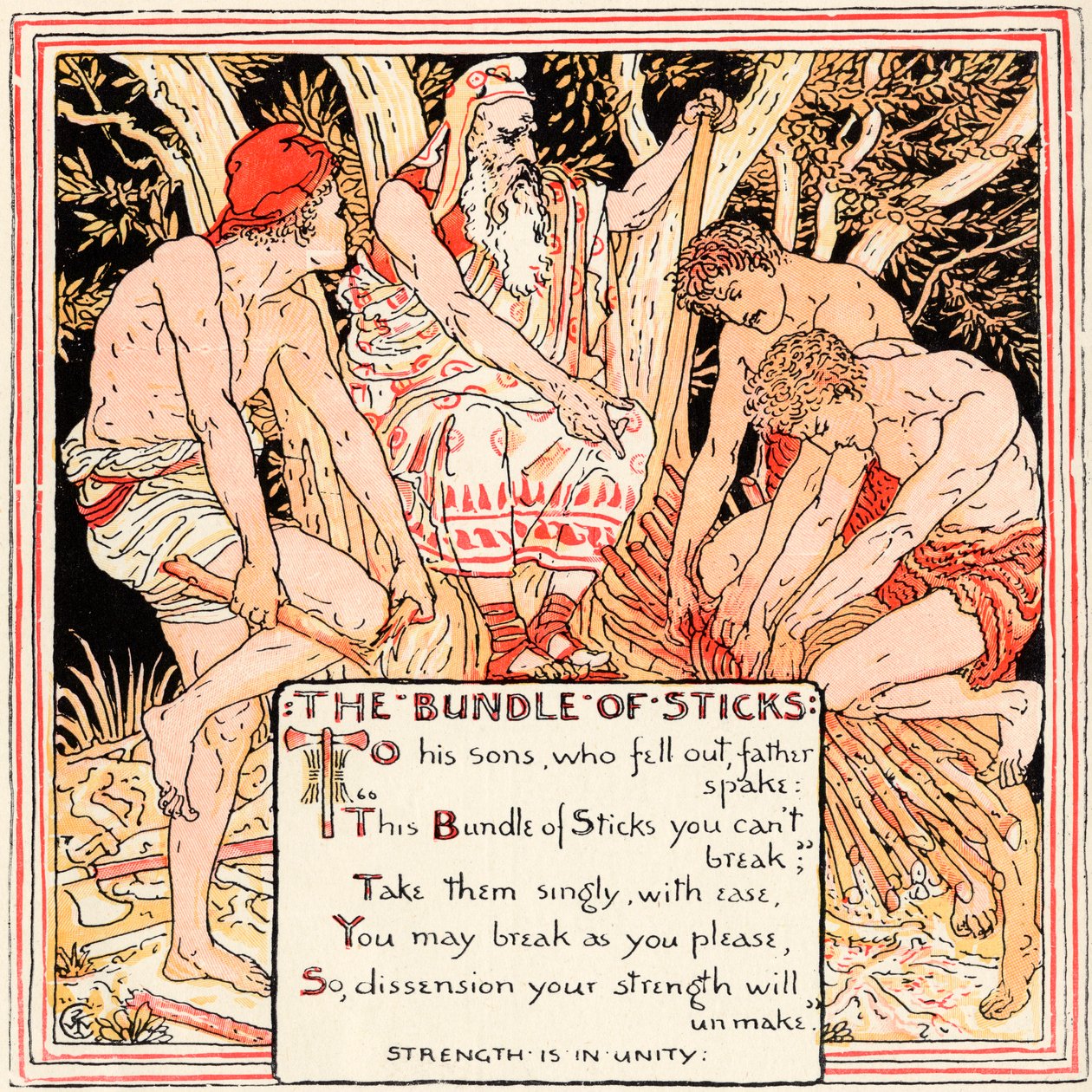 De Bundel Stokken, illustratie uit 