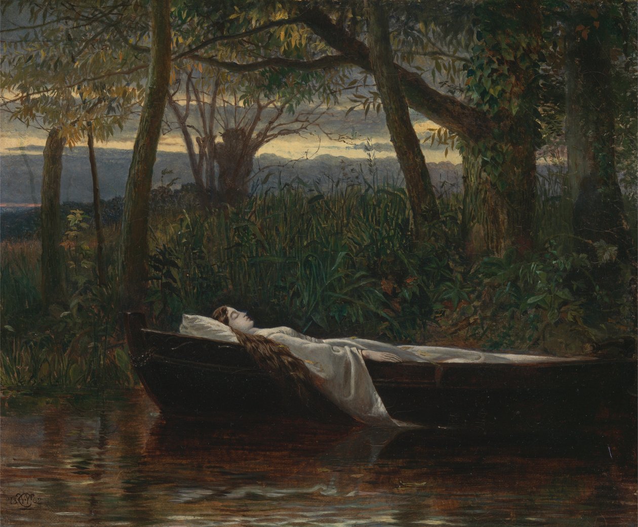 De dame van Shalott door Walter Crane