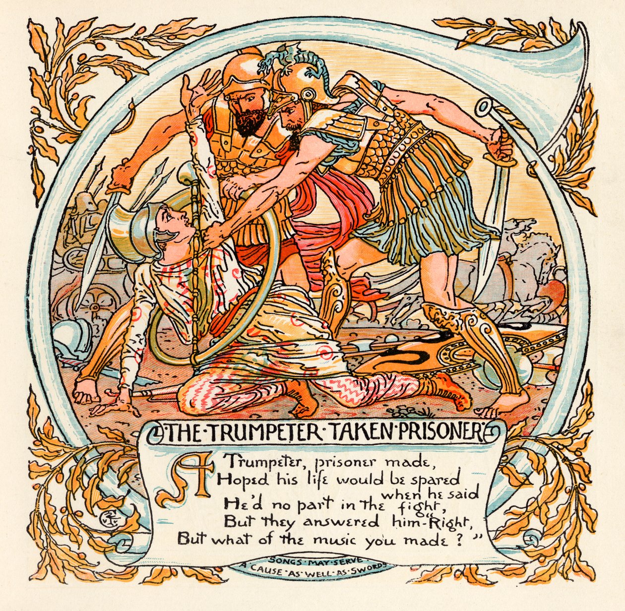 De trompettist gevangen genomen, illustratie uit 