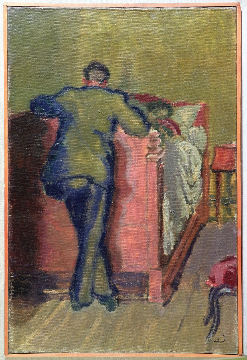 De slaapkamer door Walter Richard Sickert