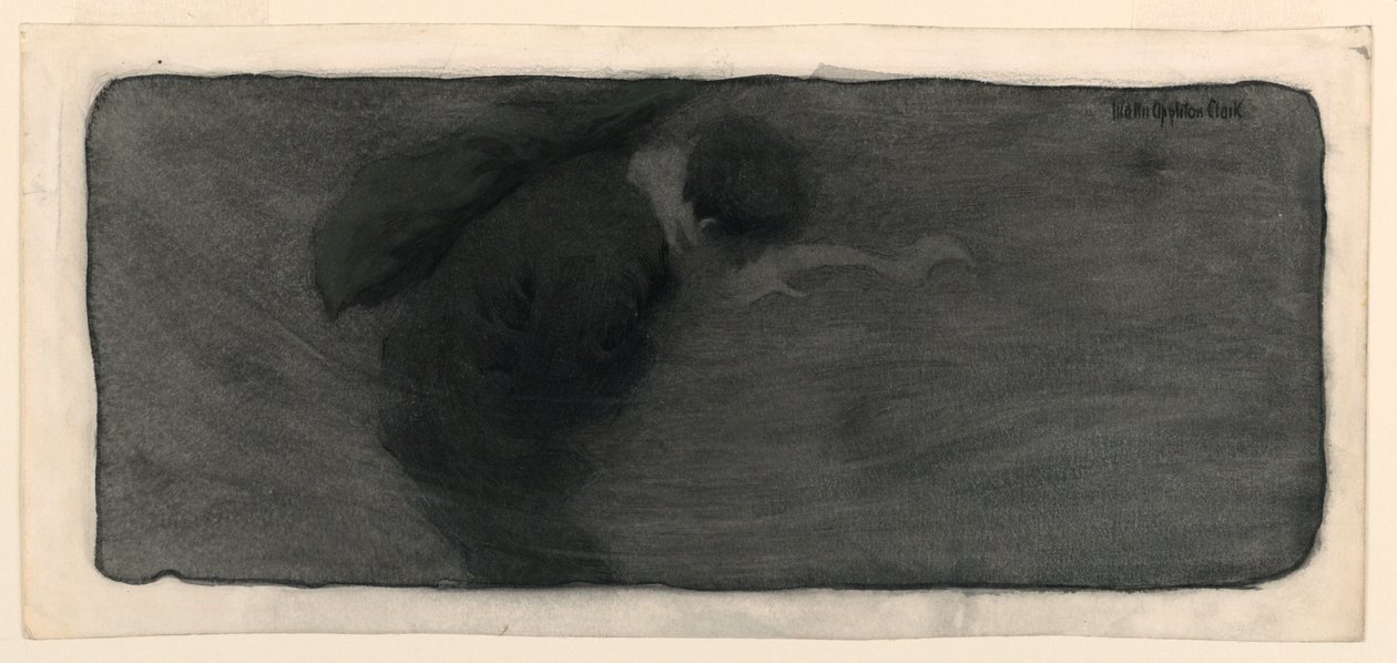 Man in een storm door Walter Appleton Clark