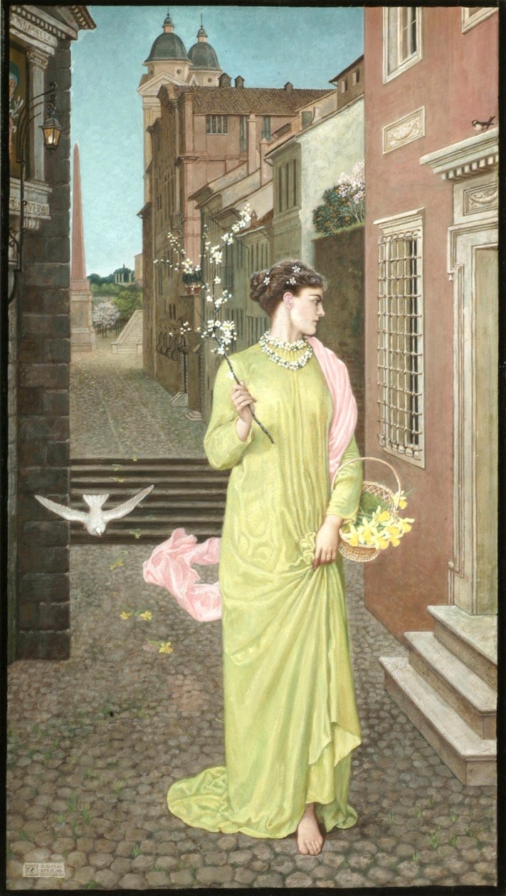 Een voorbode van de lente door Walter Crane