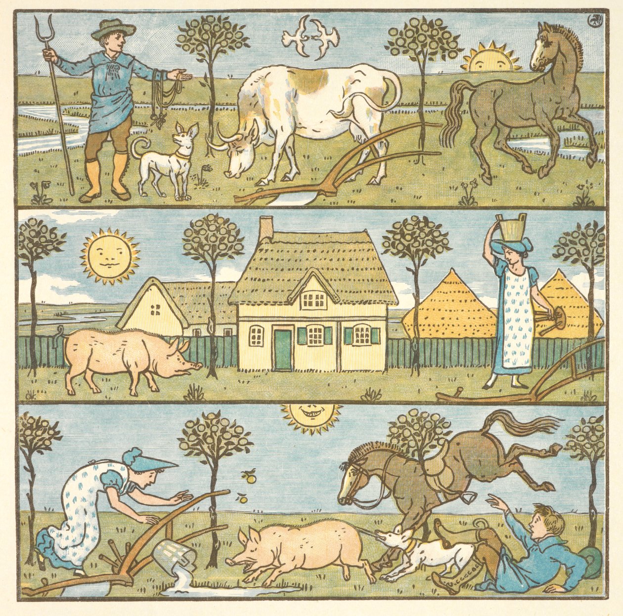 Kleurenillustratie voor 