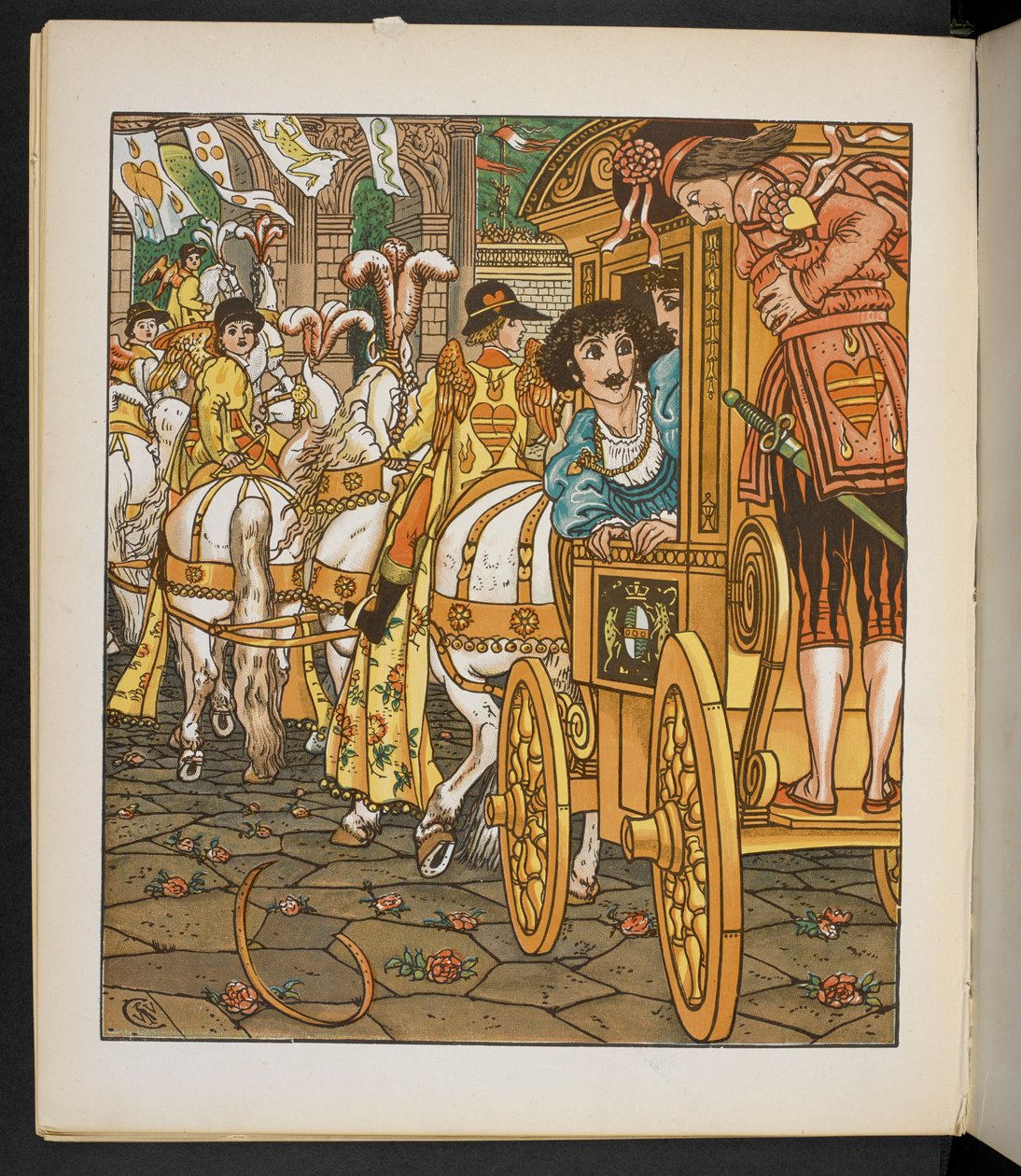 Illustratie voor de Kikkerprins. door Walter Crane