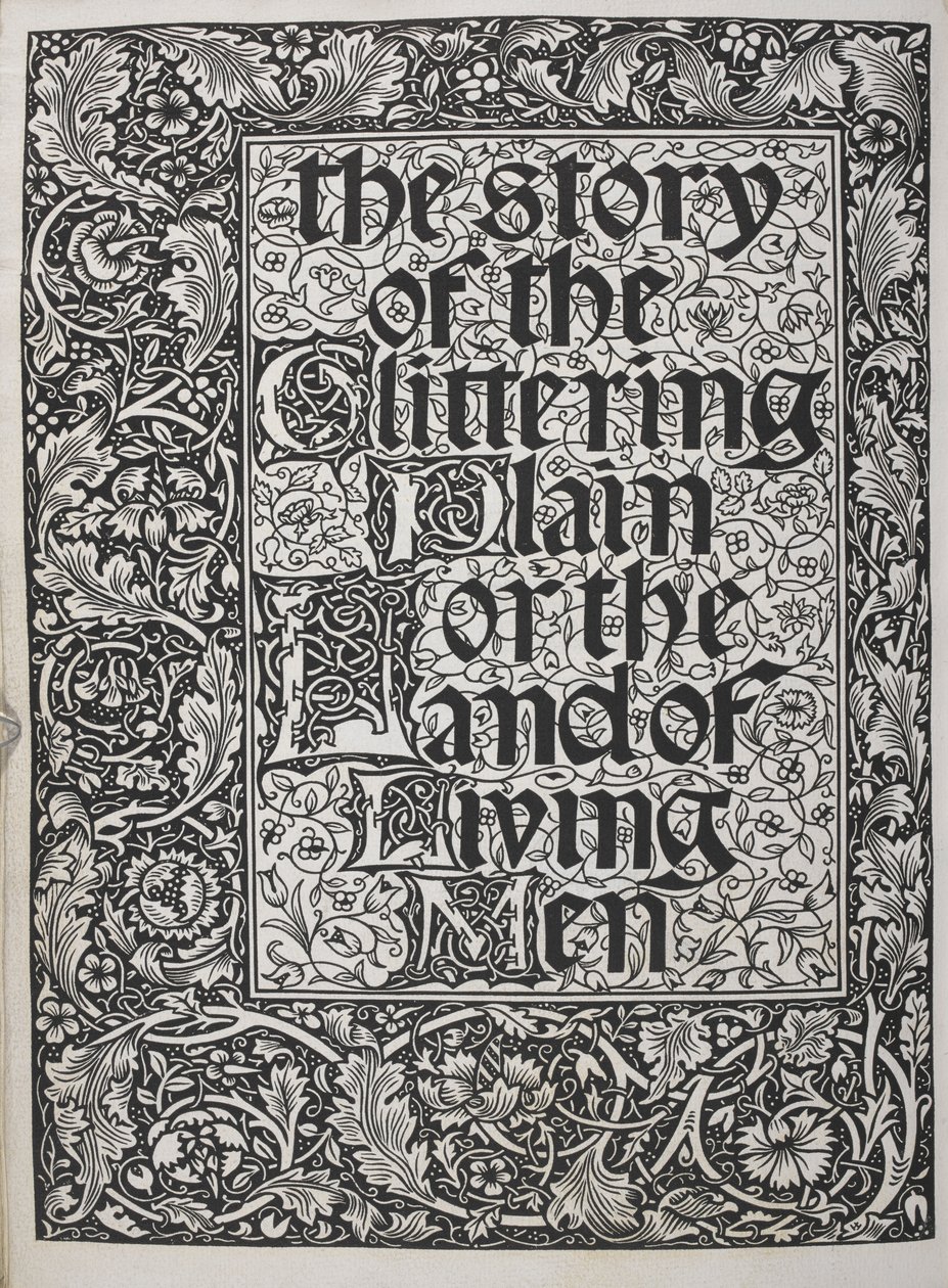 Titelpagina versierd met bloemmotief door Walter Crane