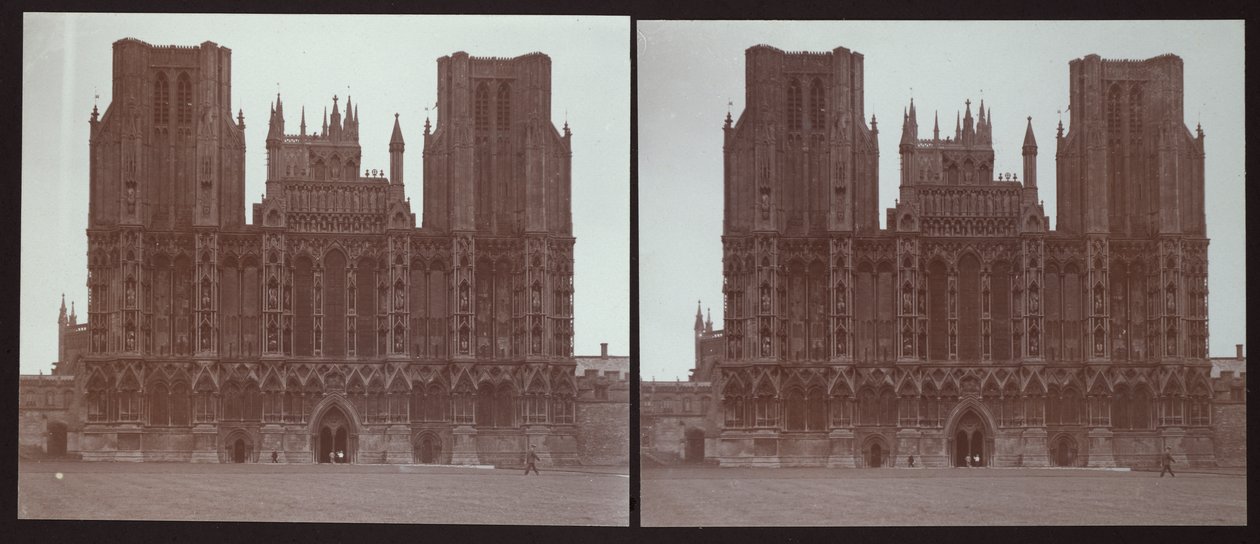 Wells Cathedral, Cathedral Green, Wells, Mendip, Somerset, 1913 door Walter Edward Zehetmayr