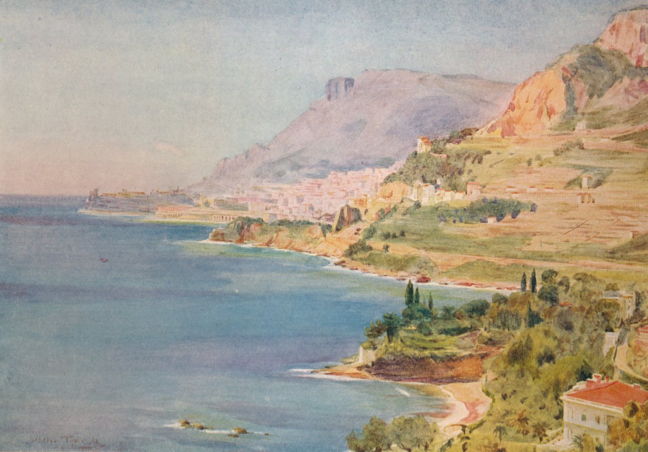 Het Vorstendom Monaco, c1910, 1912 door Walter Frederick Roofe Tyndale