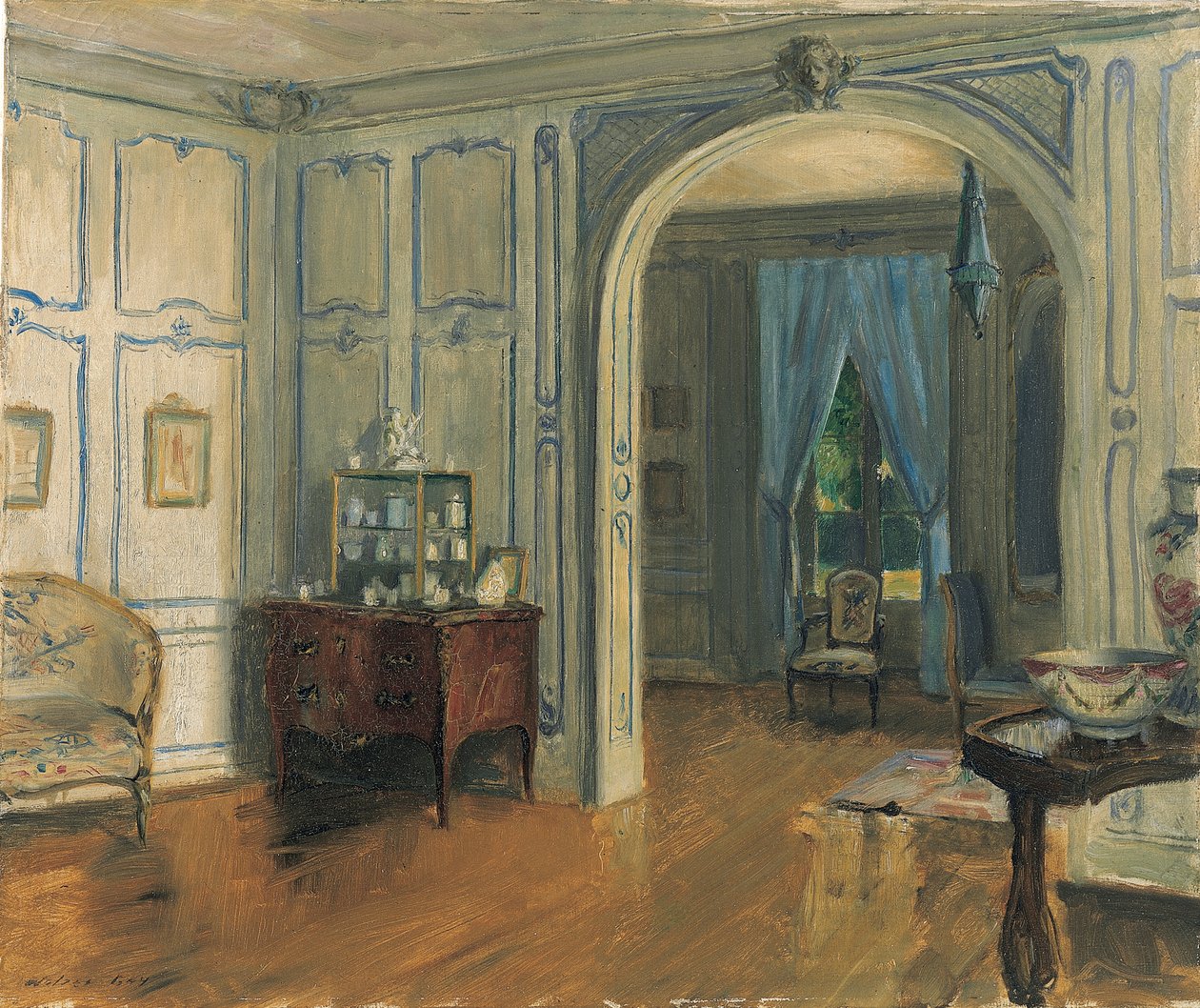 De Salon Carré van de Villa Trianon, ca. 1910 door Walter Gay