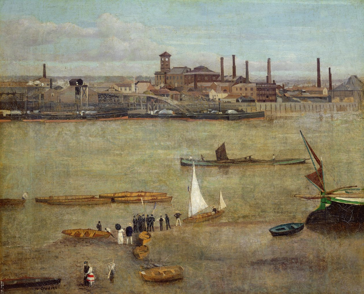 De Plumbago Fabriek, Battersea door Walter Greaves