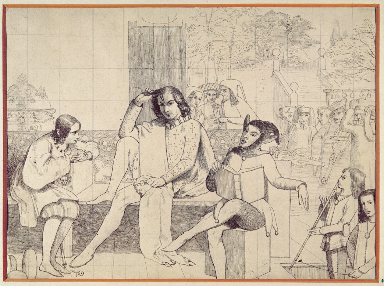 Driekoningenavond, c.1850 door Walter Howell Deverell