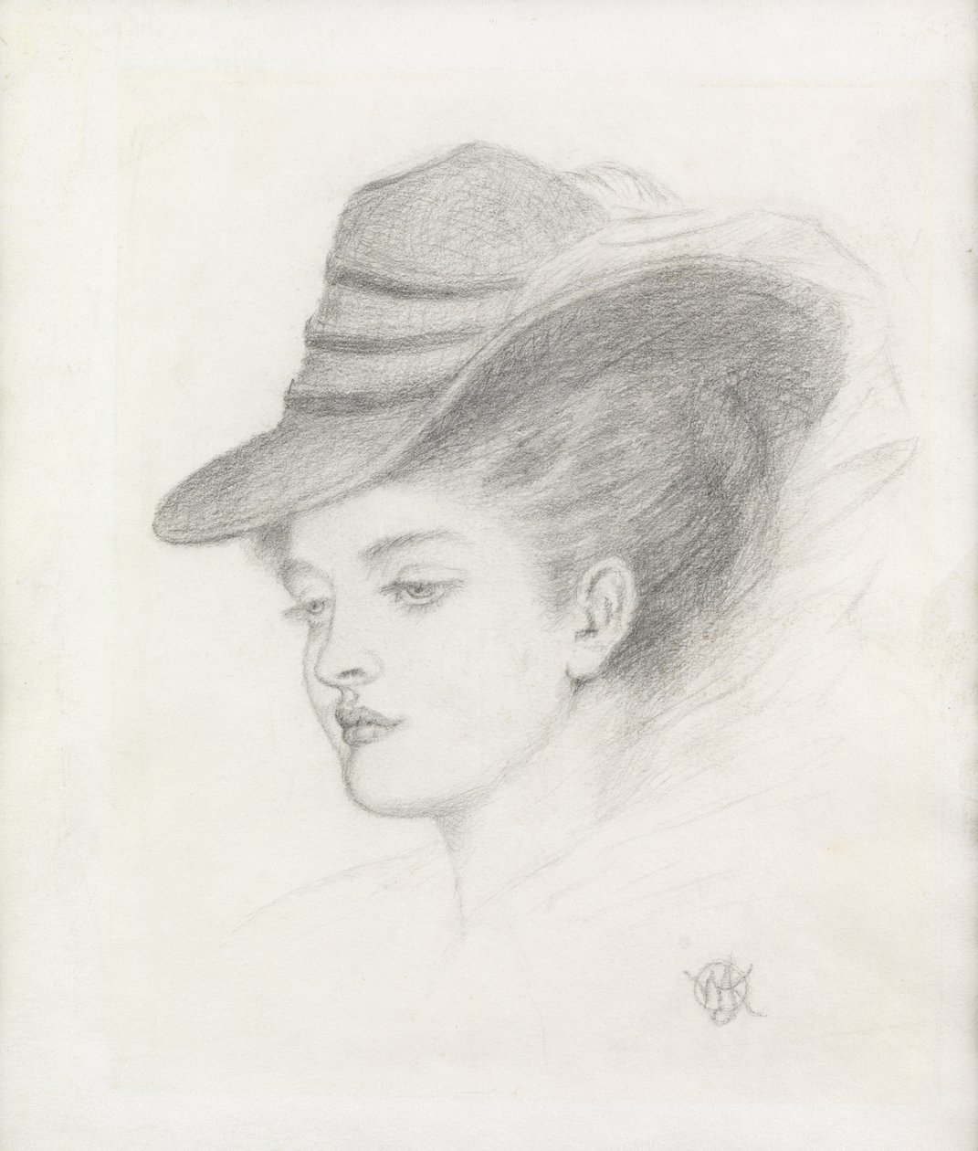 Emily Renshaw, de vrouw van de kunstenaar door Walter John Knewstub