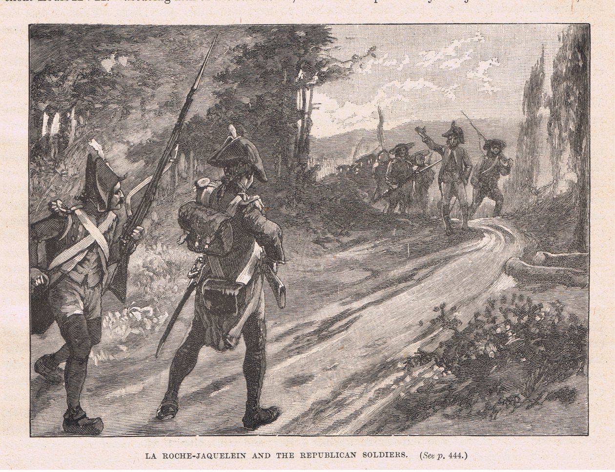 La Roche Jaquelein en de Republikeinse soldaten AD 1795 door Walter Paget