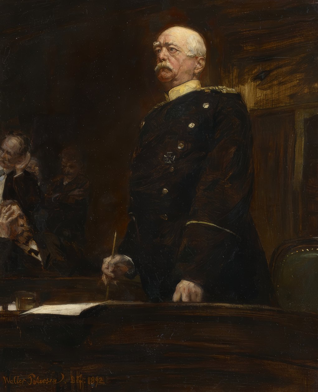 Portret van Prins Bismarck in de Rijksdag door Walter Petersen