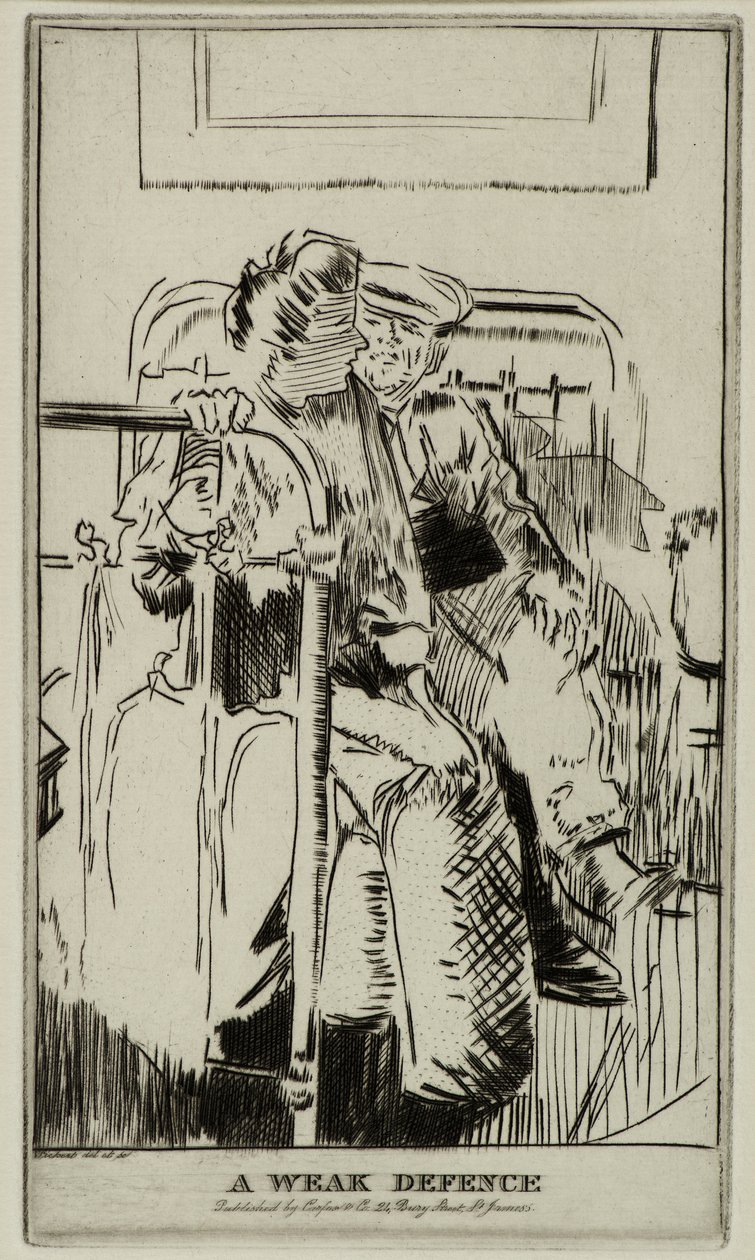 Een Zwakke Verdediging, ca. 1911 door Walter Richard Sickert