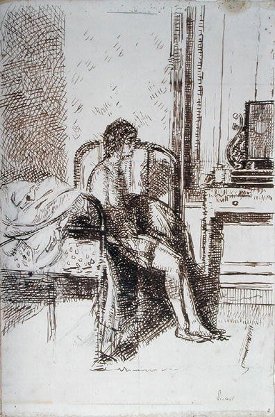 Dame van het koor door Walter Richard Sickert