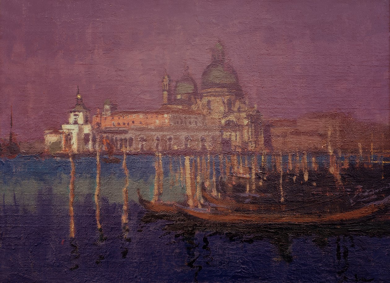 Nocturne, De Dogana en Santa Maria della Salute door Walter Richard Sickert