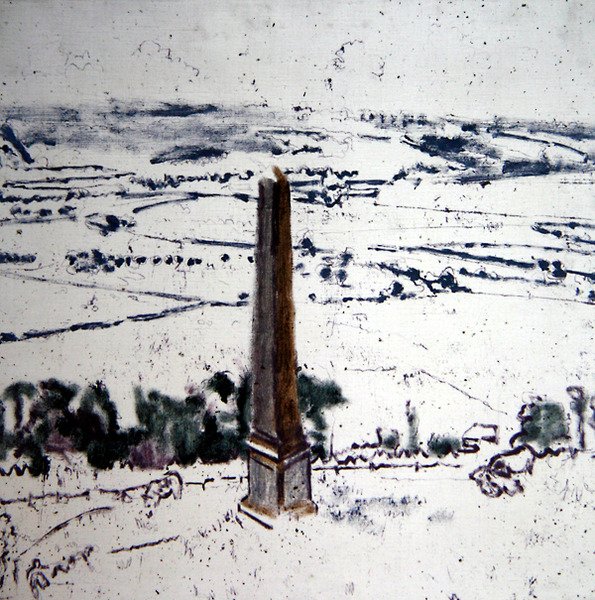 De Obelisk bij Arques, Eaulne Vallei, Dieppe door Walter Richard Sickert